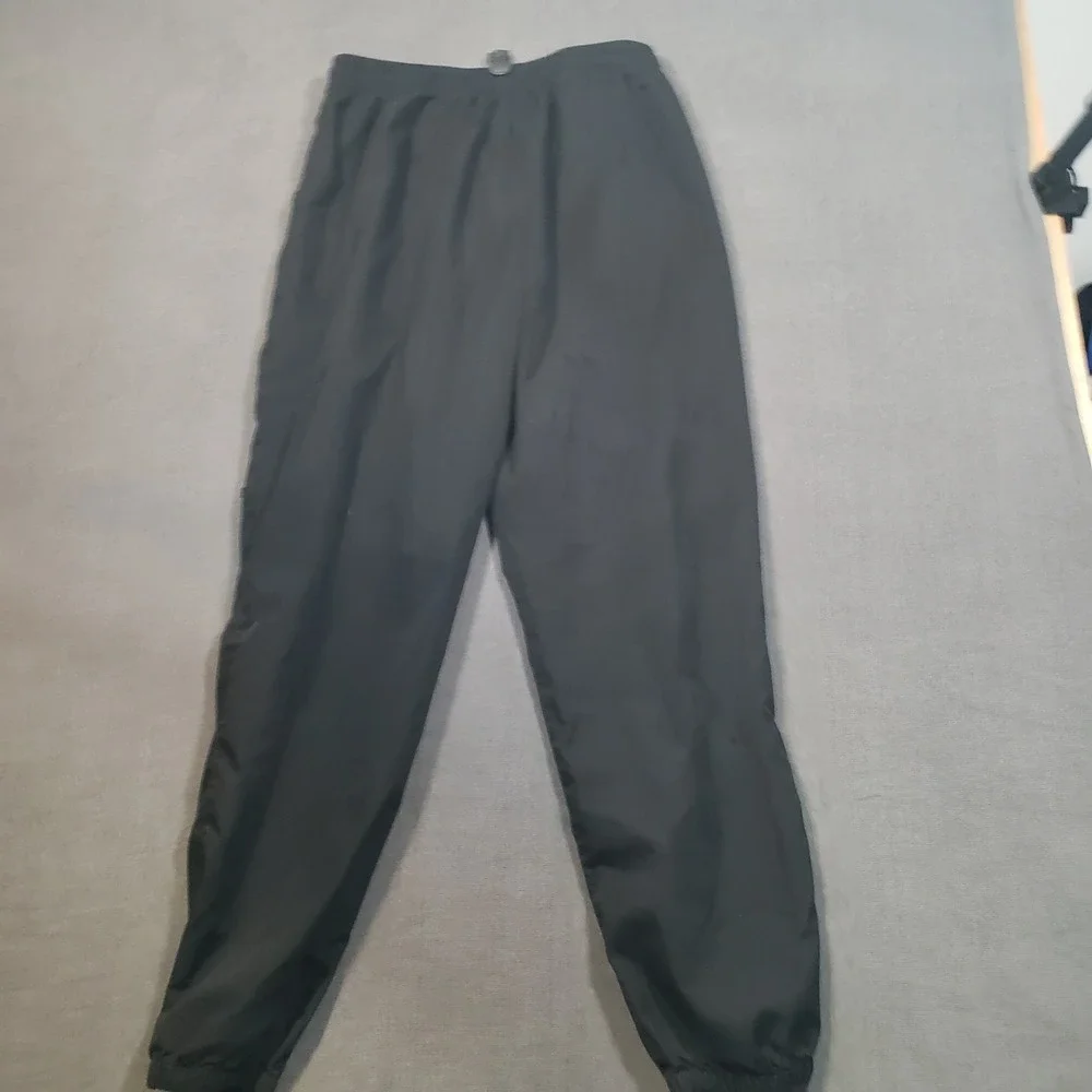 SHEIN Cargo Joggers Mens Large Black NASA Logo Drawstring‎ Track Pants